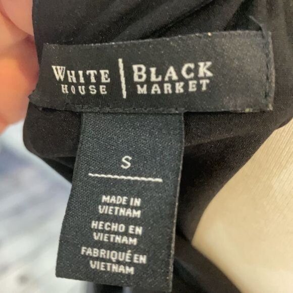 🌺White House Black Market Black Dress Sz Sm NWT - Picture 7 of 8